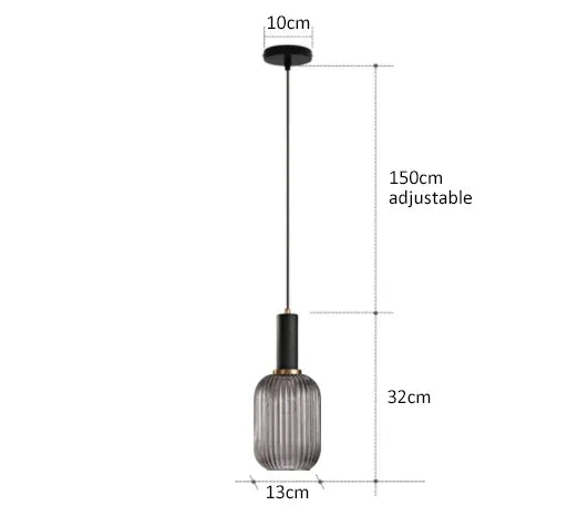 Retro Restaurant Colorfull Glass Pendant Lights