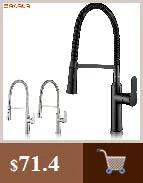 BAKALA Bathroom Deck Mounted Basin Faucet Black Sink Tap Single Hole Water Tap Hot and Cold Mitigeur Salle De Bain Mixer Faucet