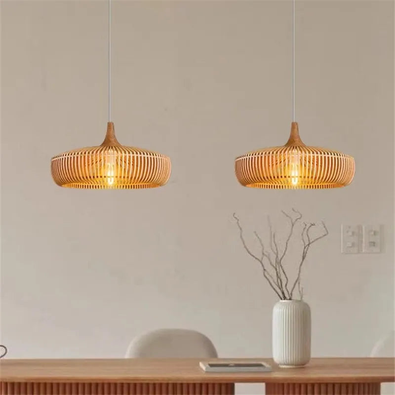 Clava Log Wood Pendant Lamp