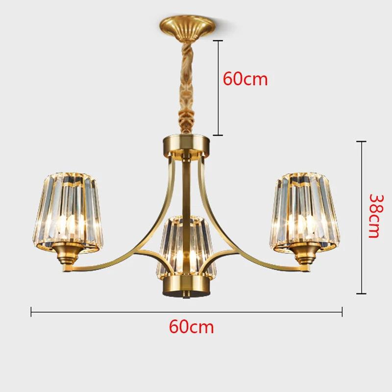home decorationPendant lights, luxury crystal living room chandelier, dining room Pendant lamp, ceiling light, indoor lighting