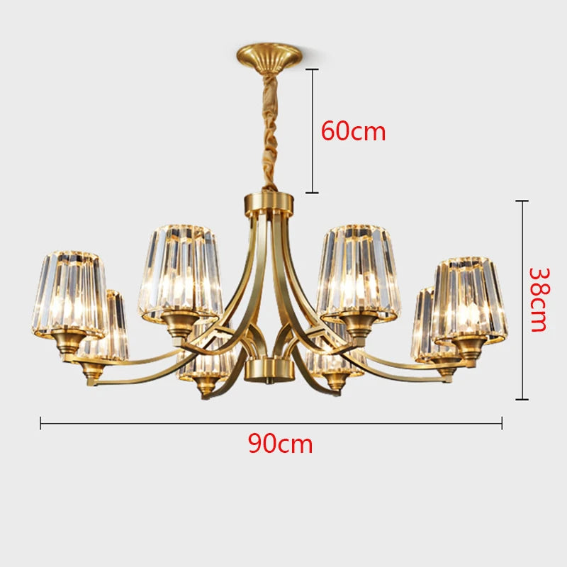 home decorationPendant lights, luxury crystal living room chandelier, dining room Pendant lamp, ceiling light, indoor lighting