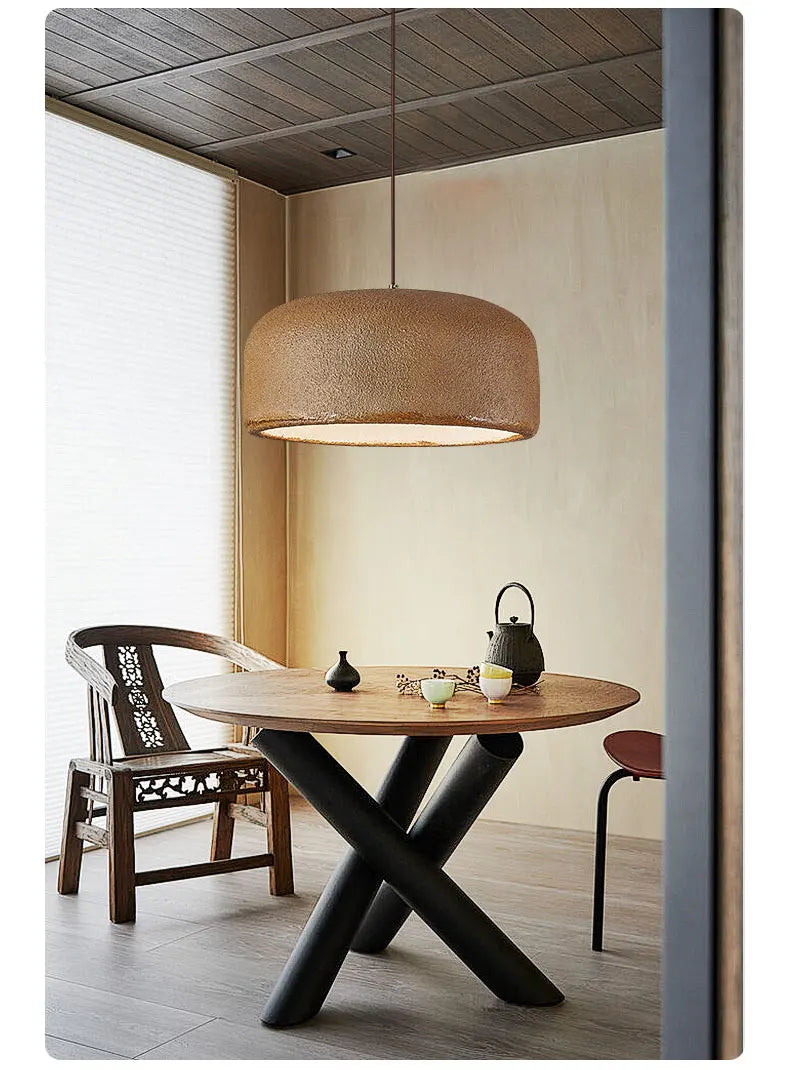 Nordic Bar Wabi Sabi E27 LED Pendant Lamp Loft Minimalism LED Pendant Lamp Cord Pendant Lamp for Bar Restaurant Lamp Lights
