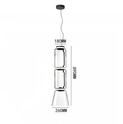 Modern LED Glass Pendant Lamp
