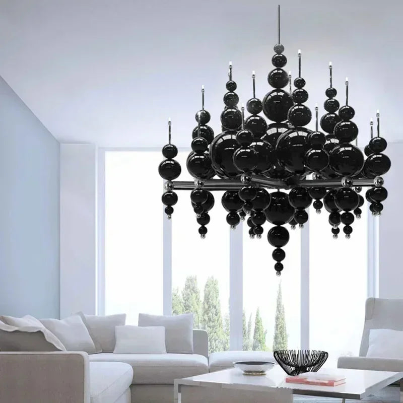 Black Metal Bubble Luxury Ceiling Pendant Lamp