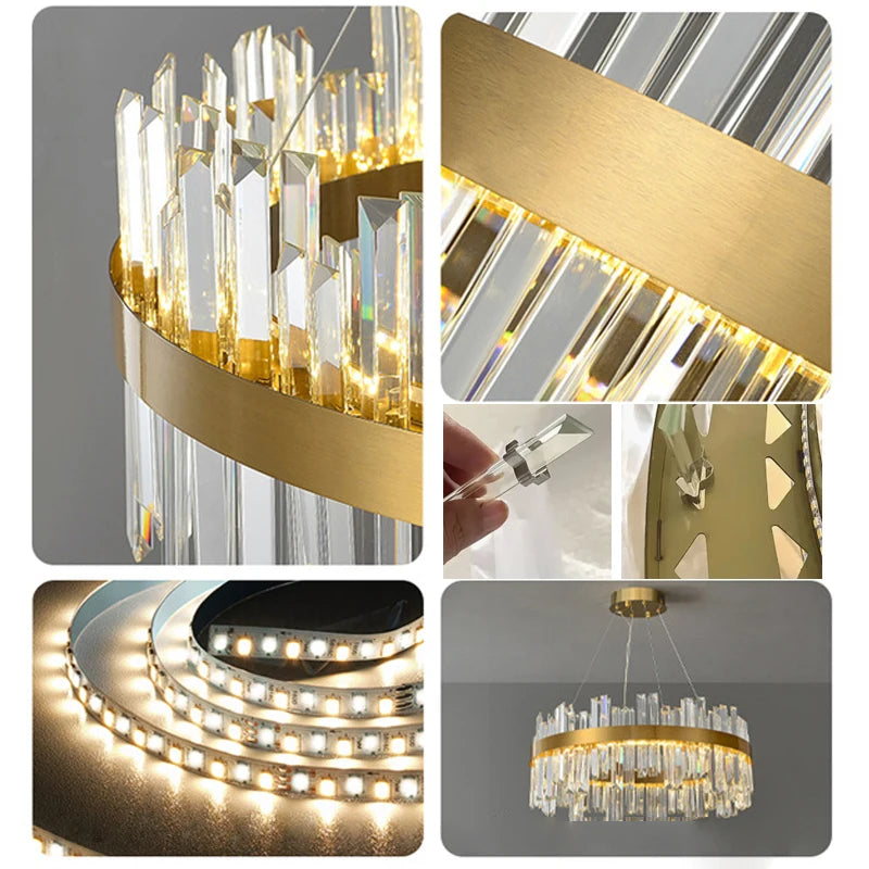 Modern crystal chandelier bedroom ceiling lamp living room crystal light lamp kitchen chandeliers dining room ceiling chandelier