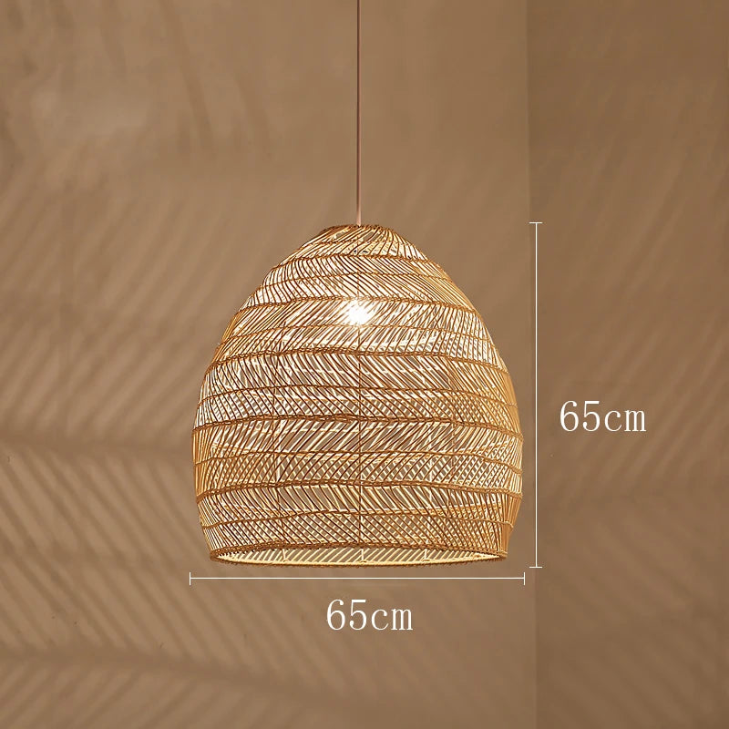 Chinese Style Handmake Rattan Lamp
