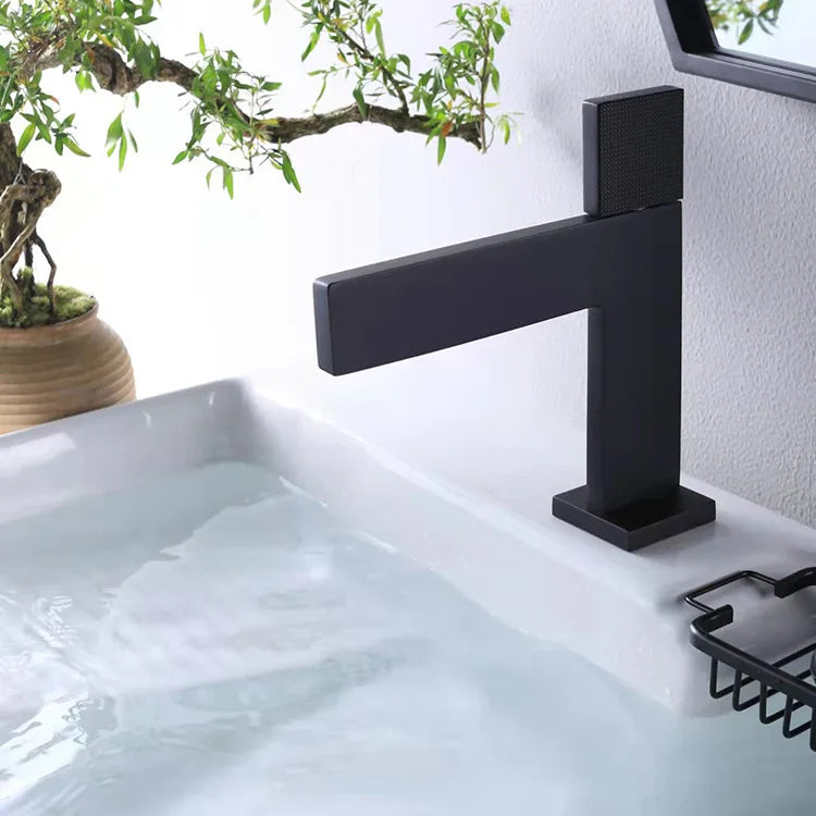 Brushed Gold Bathroom Faucet Brass Bathroom Basin Faucet Cold And Hot Water Mixer Sink Tap Single Handle Deck Mounted Grey Tap