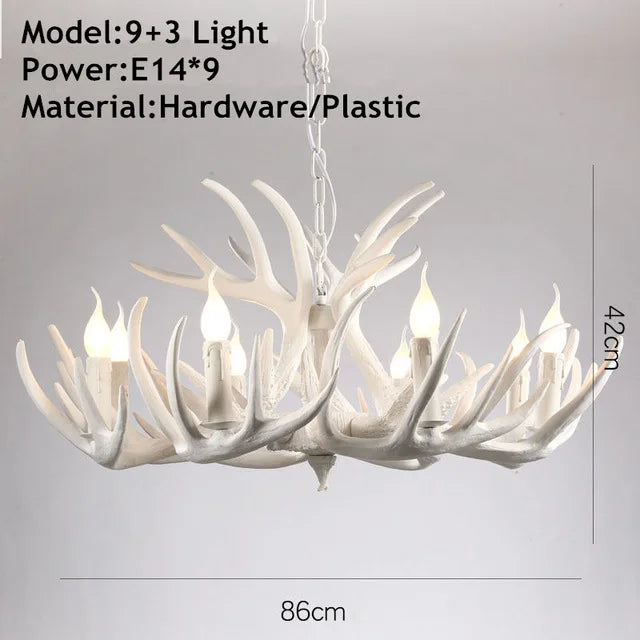 American Antler Pastoral Chandelier