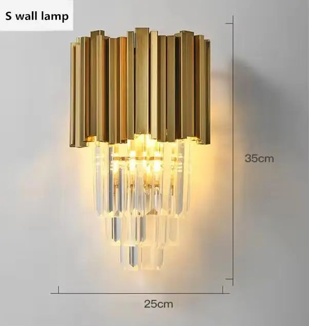 Modern Luxury Crystal Dining Living Chandeliers Golden Metal Villa Living Room Pendant Lights Nordic Interior Decorative Lamp