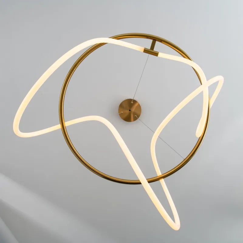 Nordic LED Long Hose Chandelier