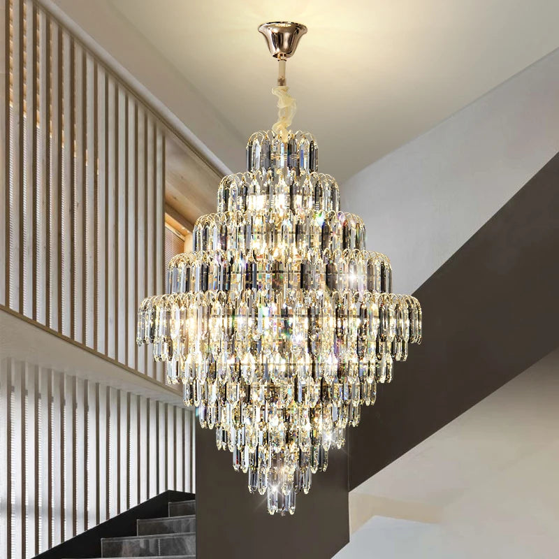 Designer LED Tiered Light Luxury Chandelier