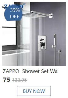 ZAPPO Solid Brass Rose Golden Shower Faucet Set Pink Bathroom Bathtub Mixer Rainfall Spray Hand Square Shower Shower Facuets