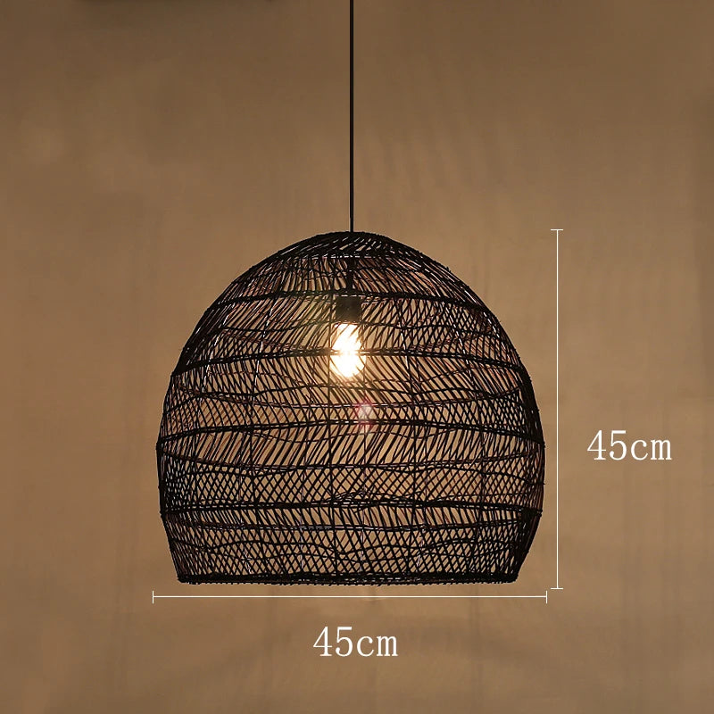 Chinese Style Handmake Rattan Lamp
