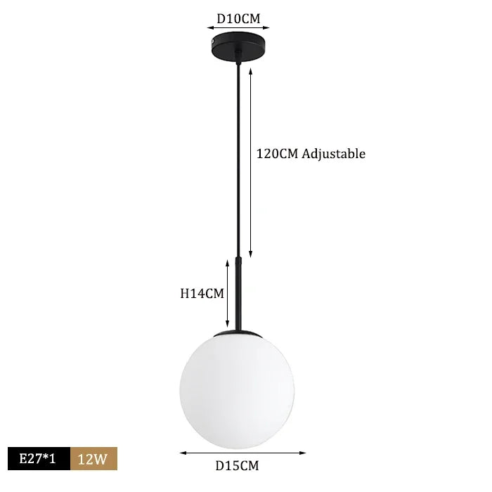 Modern Glass Ball Pendant Lights