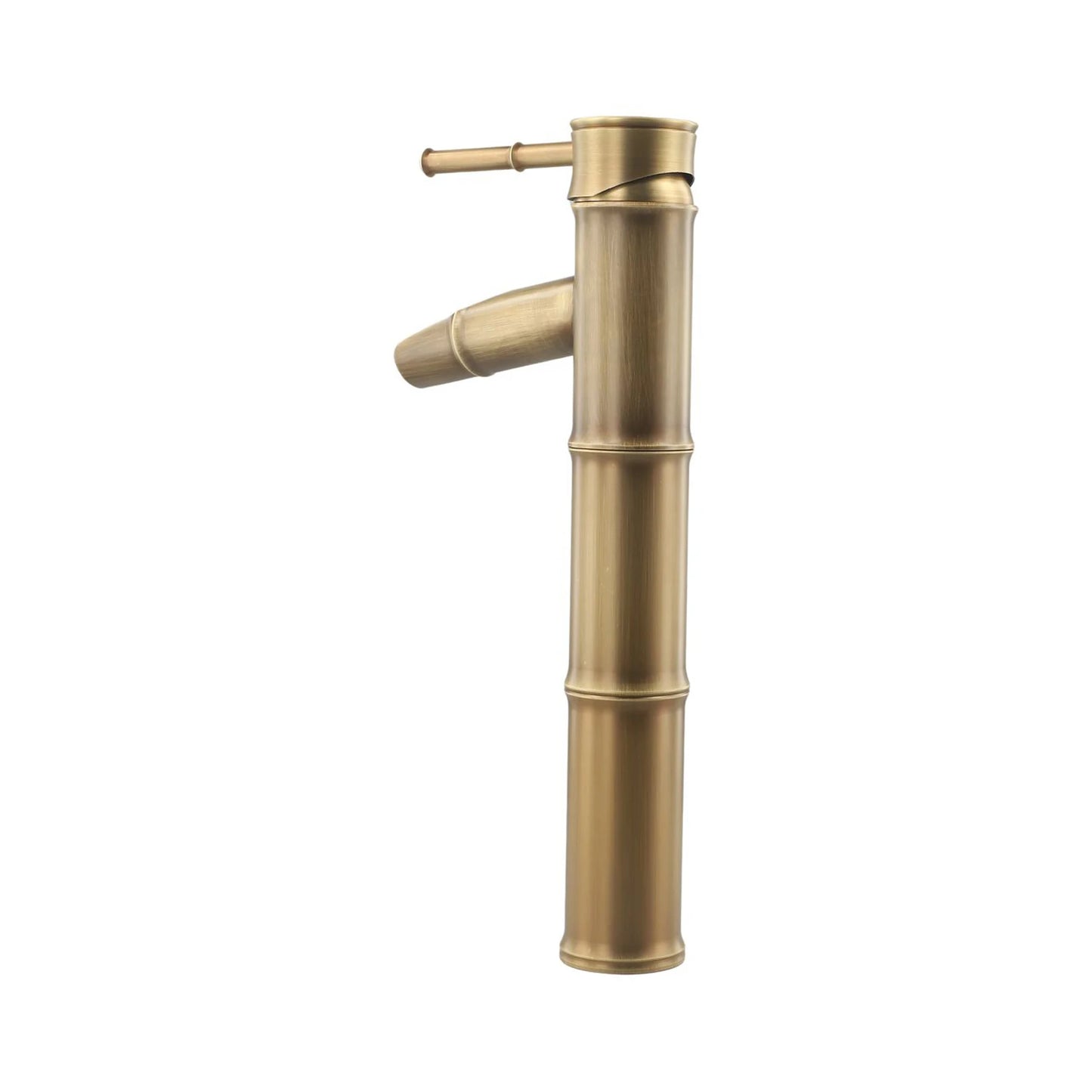 Bathroom Vanity Faucet Single Handle Hole Bathroom Sink Faucet Basin Mixer Tap Antique Brass Supply Hose Tap Hot Cold Water