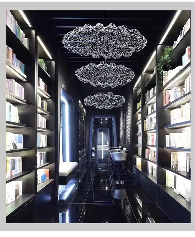 Danish Designer Art Decor Hollow Cloud Pendant Lights