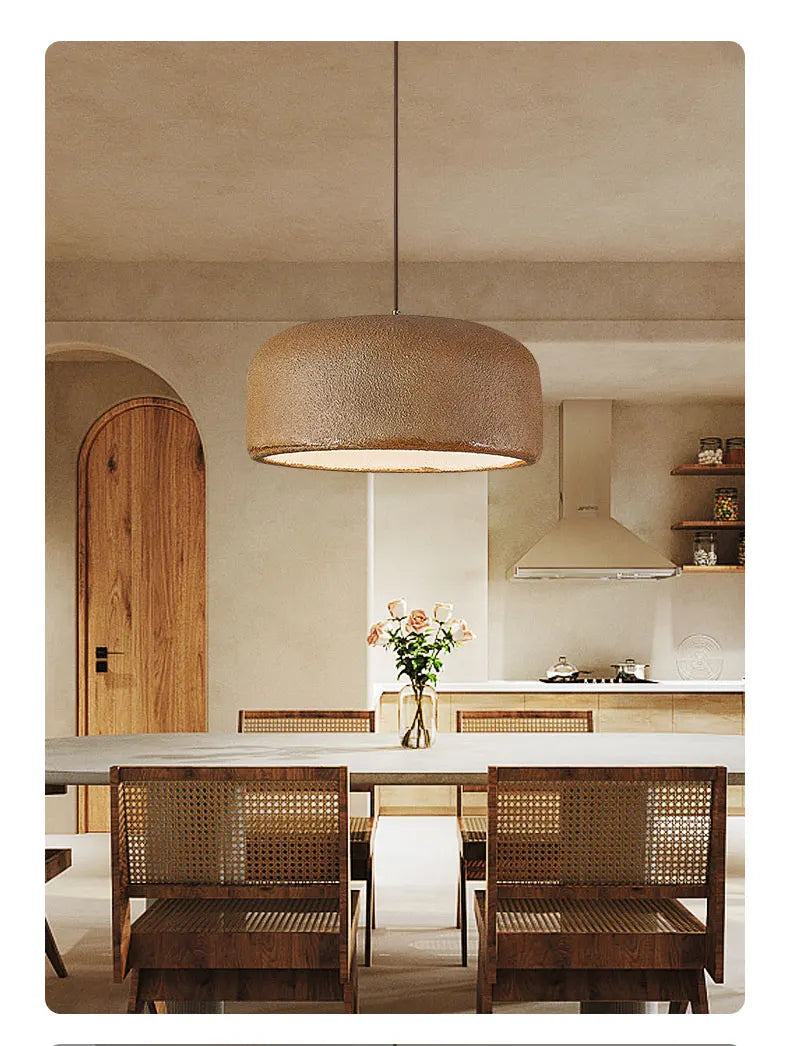Nordic Bar Wabi Sabi E27 LED Pendant Lamp Loft Minimalism LED Pendant Lamp Cord Pendant Lamp for Bar Restaurant Lamp Lights