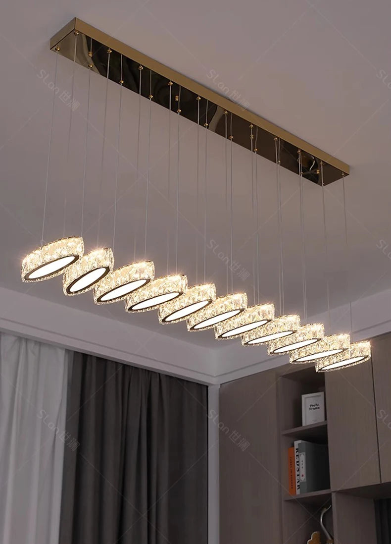 home decorationPendant lights, luxury crystal living room chandelier, dining room Pendant lamp, ceiling light, indoor lighting