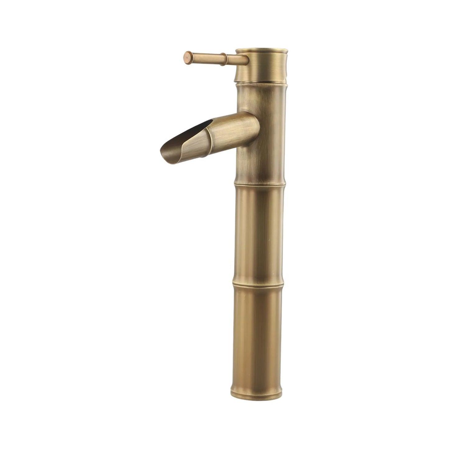 Bathroom Vanity Faucet Single Handle Hole Bathroom Sink Faucet Basin Mixer Tap Antique Brass Supply Hose Tap Hot Cold Water
