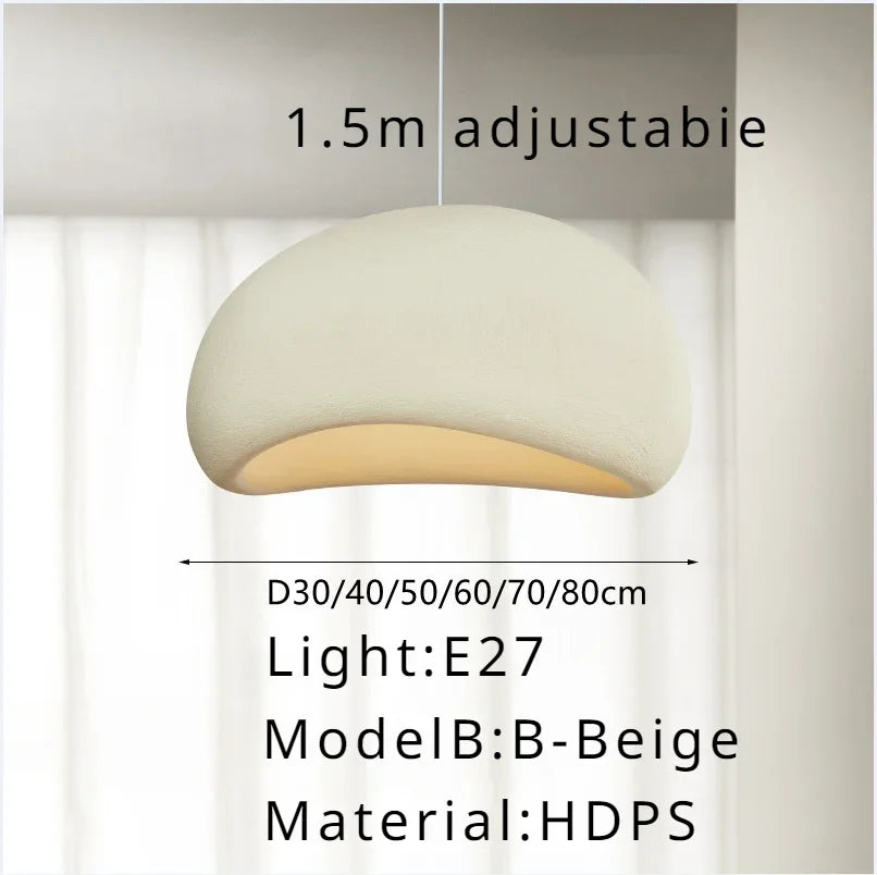 Modern minimalist E27 chandelier dining room living room chandelier bedroom bar designer B&B Japanese style wabi-sabi chandelier