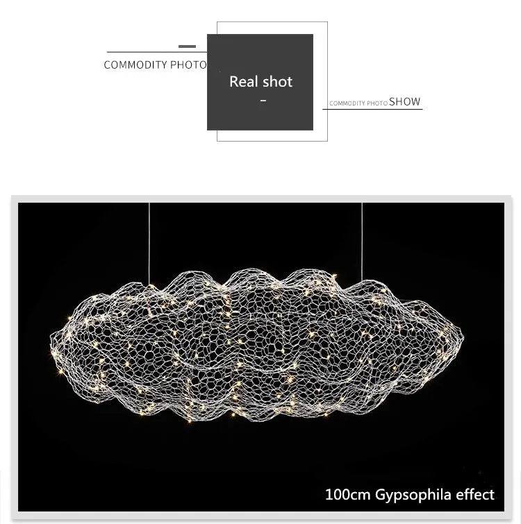 Danish Designer Art Decor Hollow Cloud Pendant Lights