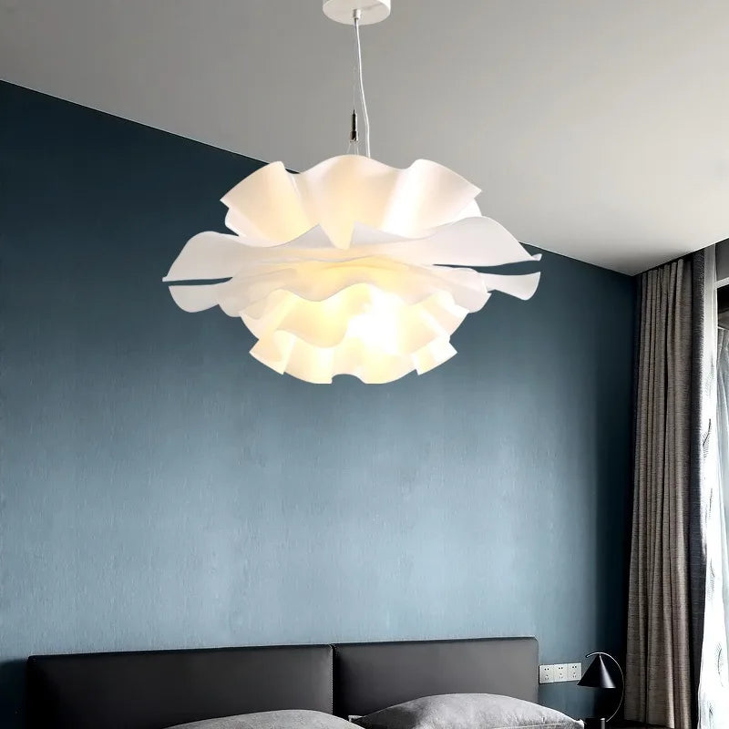 Modern Minimalist Flower LED Wave Pendant Lamp