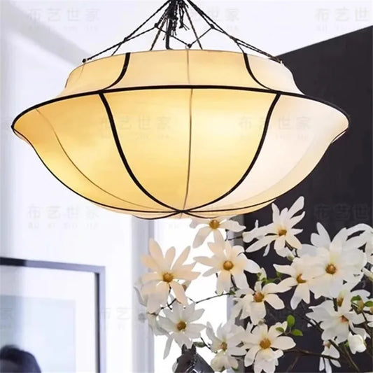 Japanese  umbrella pendant lamp Oi Soi ufo lantern light LED Living Tea Room Bedroom cloth lamp Art Decor Study office lamp