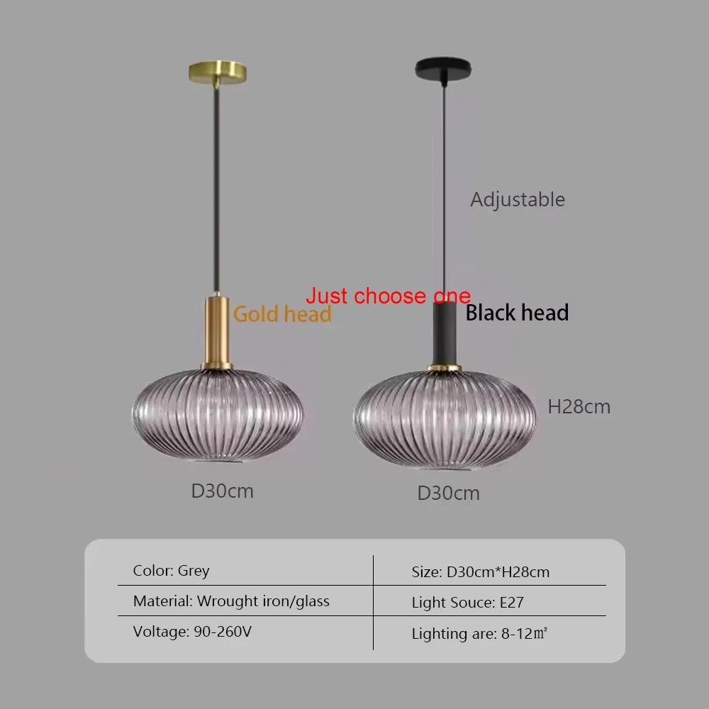 Nordic Restaurant Pendant Lights Glass Pendant Light For Living Dinning Room Lamp Simple Bedside Lustre LED E27 pendant Lighting