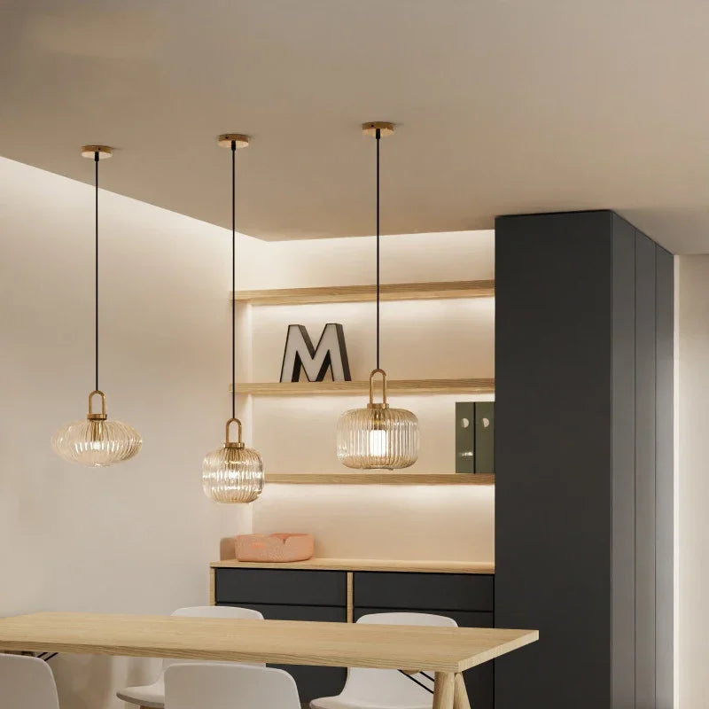 Glass Pendant Light Japanese Lamp