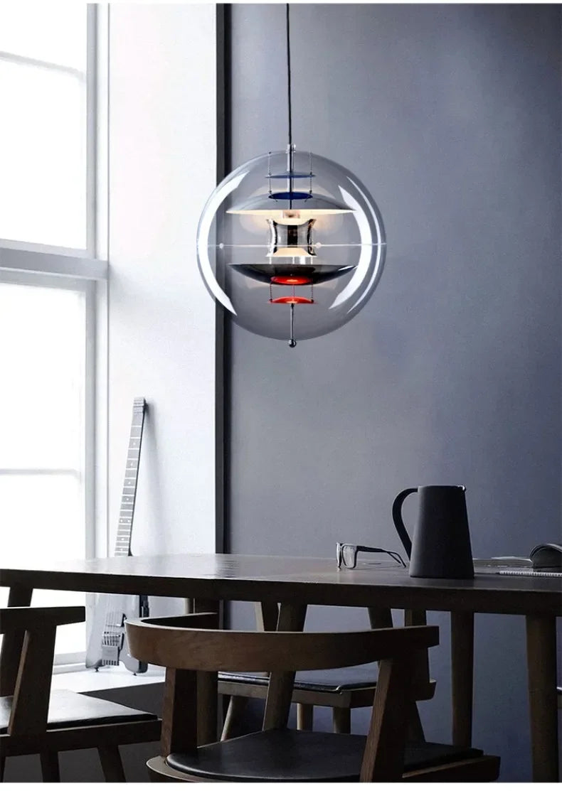 Danish Personality Spherical Planet Lamp Creative Nordic Cafe Tea Restaurant Bar Designer Chandelier
