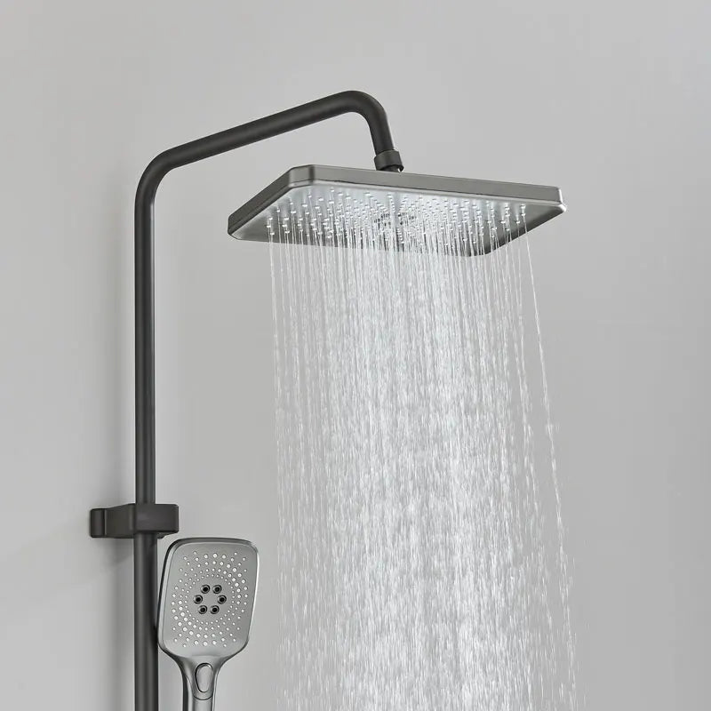 Brass Piano Smart Shower Faucet Set Bathroom Digital Display Shower Faucet Wall Mount Mixer Crane Shower Set With Bidet Sprayer