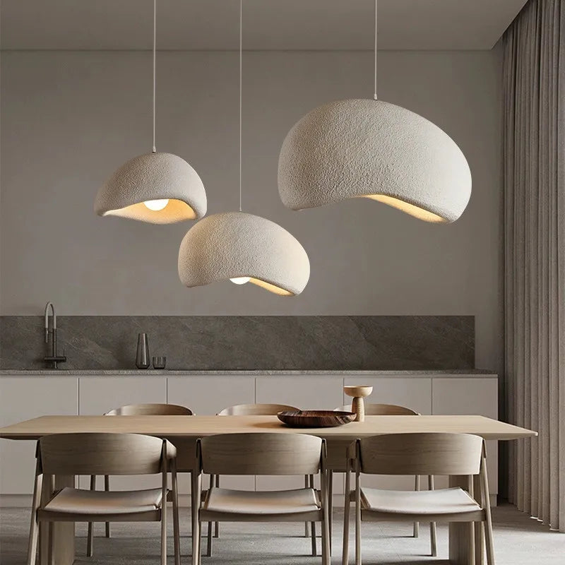 Wabi Sabi LED Pendant Lights for Living Dining Room Bedroom Restaurant Loft Decor Hanging Chandelier Art Suspension Luminaire