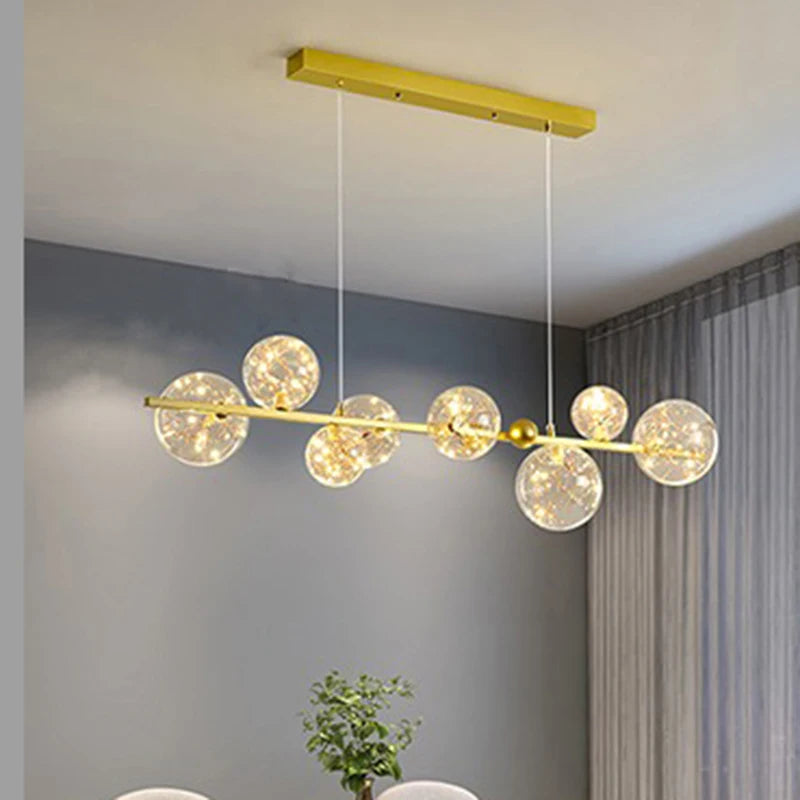 Nordic Chandeliers with 8 Oversized Glass Bulbs
