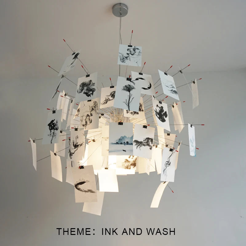 2022 Modern Lustre Photo DIY Chandelier indoor Lighting LED E27 Pendant Ceiling Lamp For Living Dining Room Home Decoration