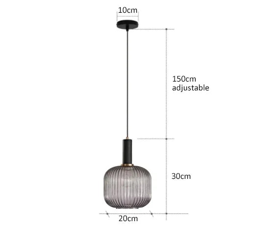 Retro Restaurant Colorfull Glass Pendant Lights