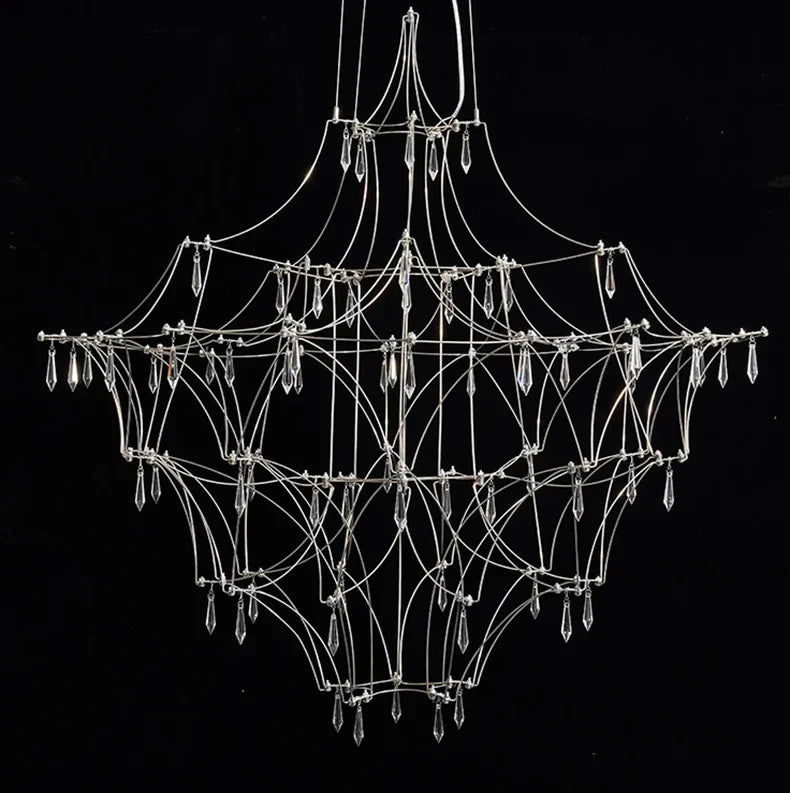 New Light Cube Gypsy Firefly Crystal Chandelier Advanced Sense Empty Living Room Light
