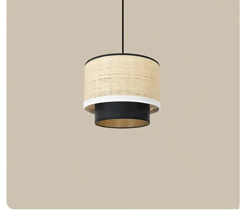 Margin Pendant Japanese Linen Cloth Lamp