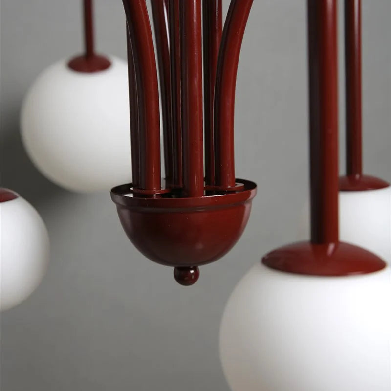 Chandelier Italian Room Decor Ceiling Lamp Magic Beans House Appliances Led Modern Iron Glass Style Pendant Lights for Home