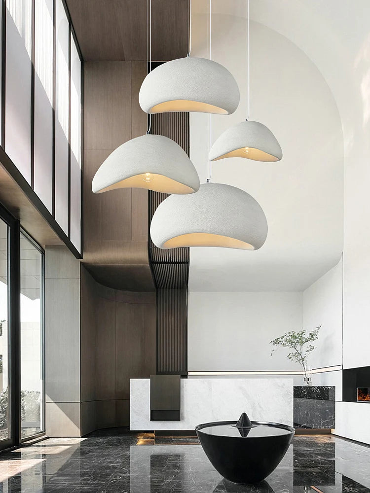 Wabi Sabi LED Pendant Lights for Living Dining Room Bedroom Restaurant Loft Decor Hanging Chandelier Art Suspension Luminaire
