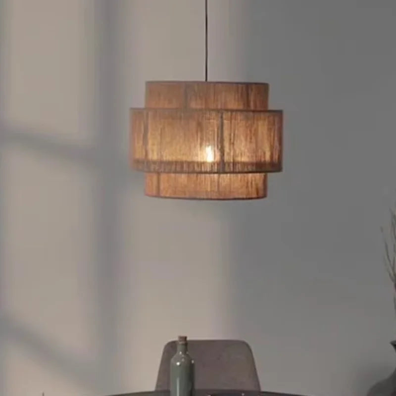 Vintage Japanese Style Rattan Pendant Lights