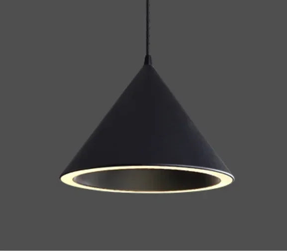 Modern Led Pendant Light Fixture With Aluminum Lampshade For Diningroom Cafe Bar Restaurant Nordic Cone Hanging Lamp Lampadario