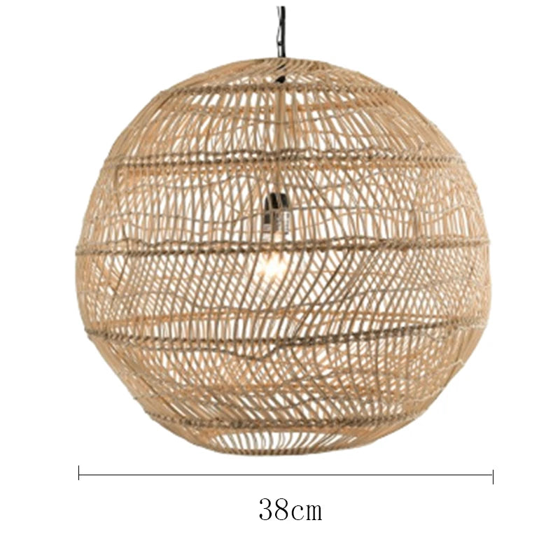 Chinese Style Handmake Rattan Lamp