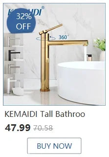 Golden Spring Pull Down Kitchen Sink Faucet Hot & Cold Mixer Crane Tap with Dual Spout Deck Mounted Hot Cold Faucets