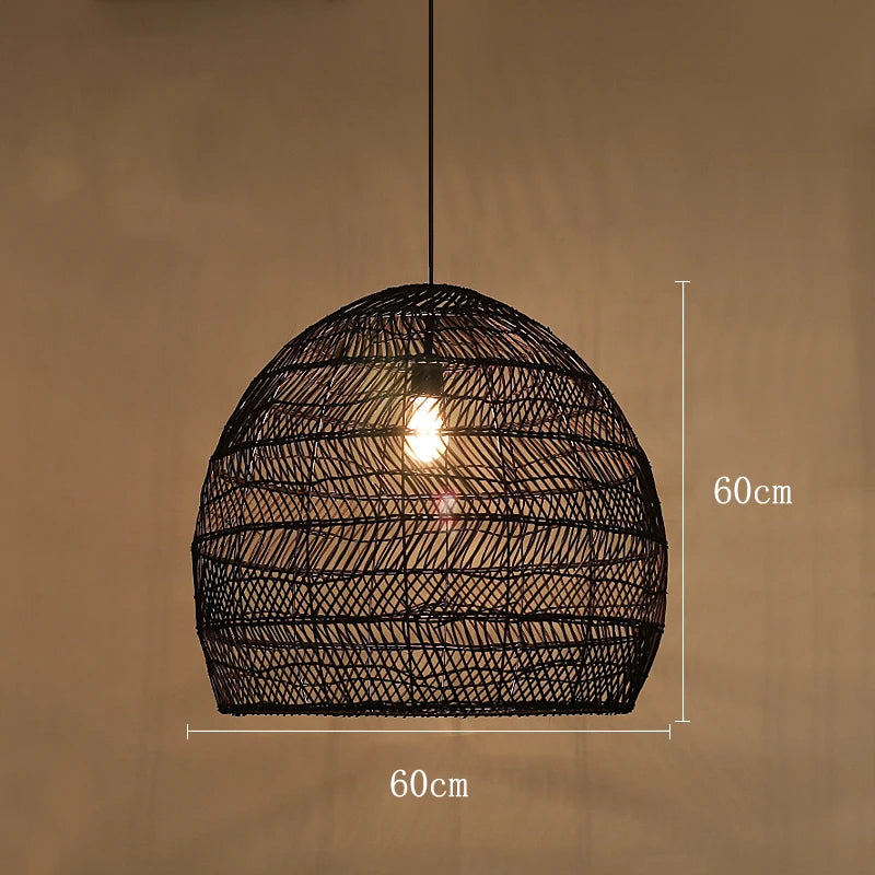 Chinese Style Handmake Rattan Lamp