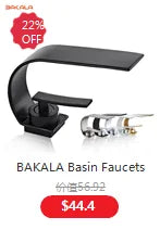 BAKALA RED color Wall Mounted Kitchen Faucet Wall Kitchen Mixers Kitchen Sink Tap 360 Degree Swivel Flexible Hose Double Holes