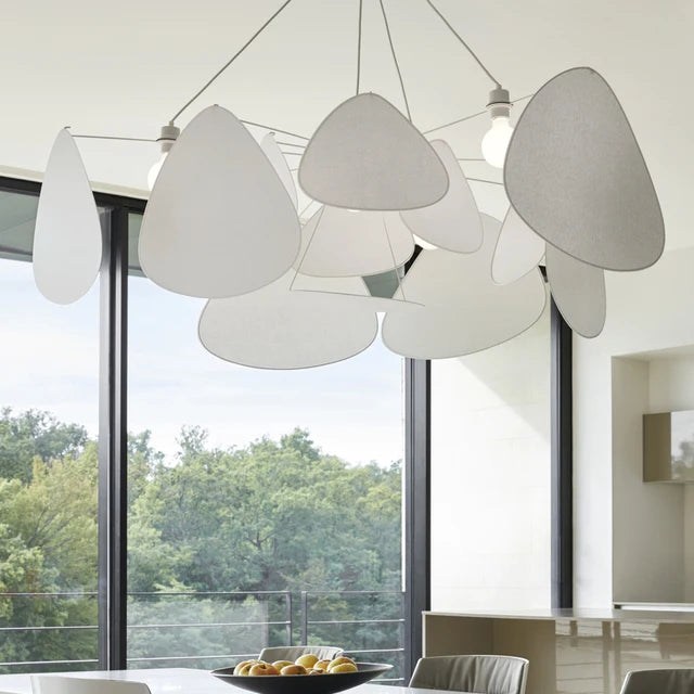 Modern Living Room Pendant Lamp Dining Room Leaf Grid Rural Hand Made Rattan Art Screen Cchandelier Bedroom Home Decor 110V 240V