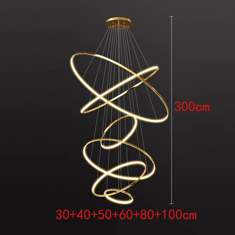 Nordic Stainless Steel Chandelier