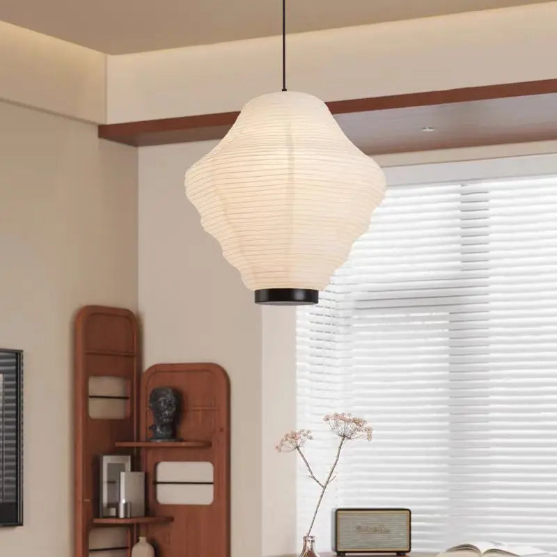Noguchi pendant light Dining Room Rice paper lantern light for Restaurant Decor kitchen island Wabi-sabi loft shop hanging light