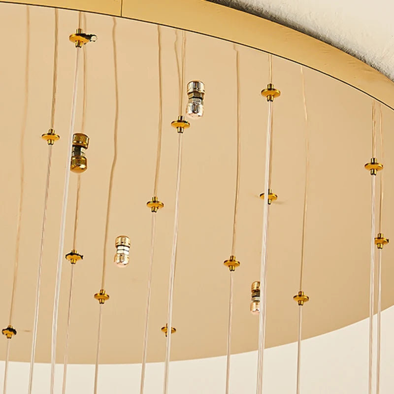 Modern Spiral Crystal Chandelier