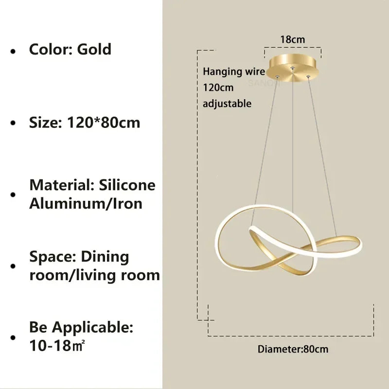 Modern Infinity LED Pendant Light